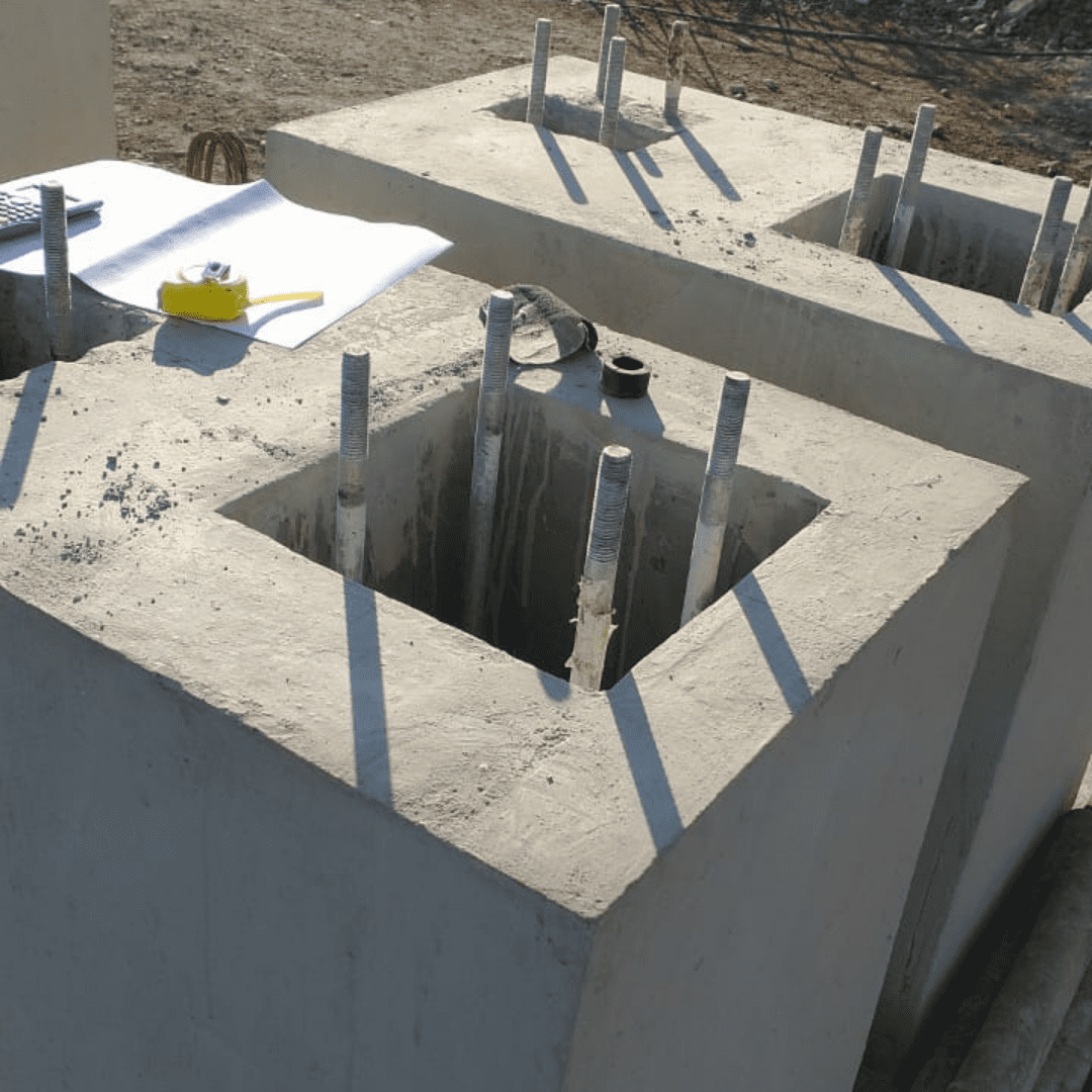 Levantamiento de piezas de montaje y nivelaciones, sector Buín. - 2