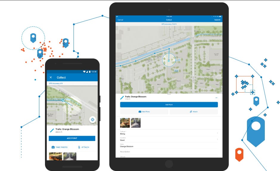 arcgis collector en topografia
